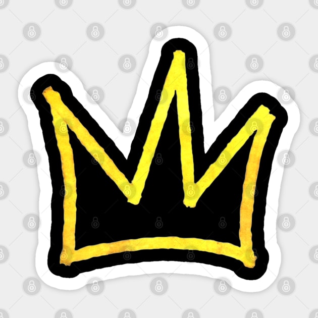 Basquiat Crown Sticker by SAVELS